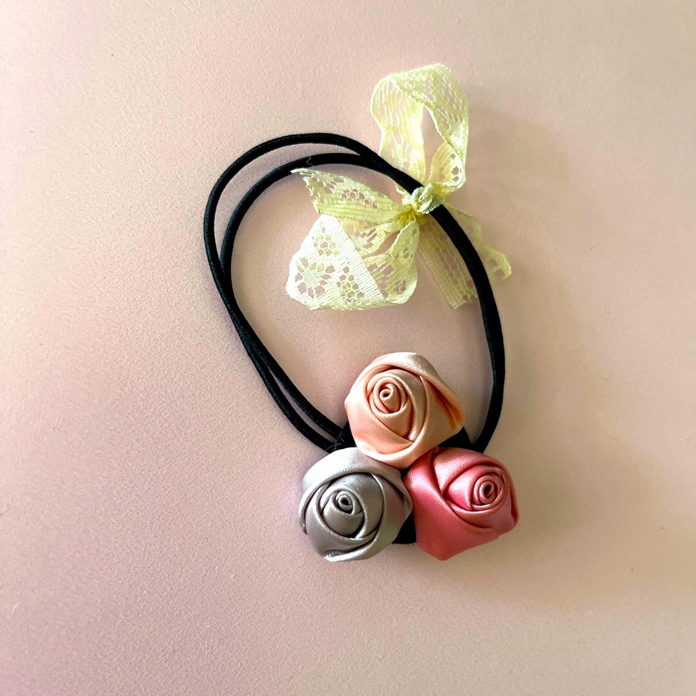 3 Rose sophisticated hair jewelry- like new- part of the 3 for $30 deal”